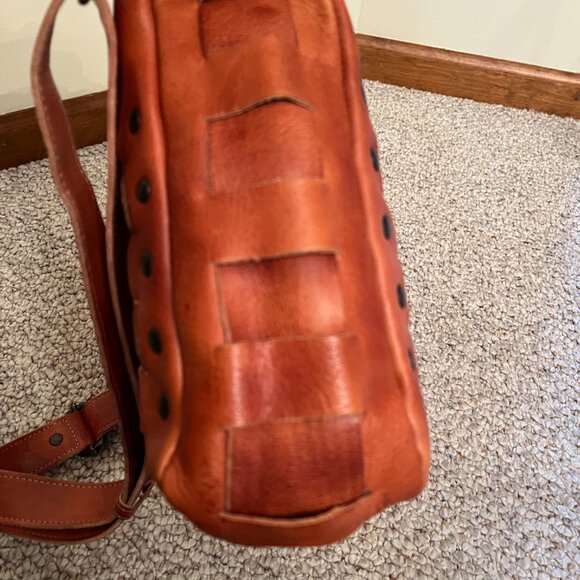 Bed Stu Leather Orchid Crossbody/Handbag in Cognac Dip Dye, Gently Used - Picture 10 of 14